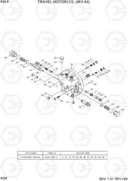 4230 TRAVEL MOTOR(1/3, JMV-43) R55-9, Hyundai