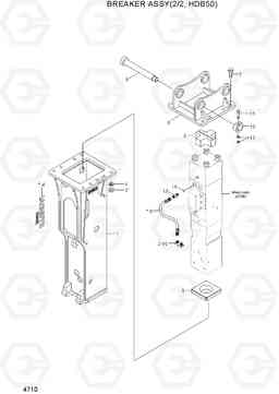 4710 BREAKER ASSY(2/2, HDB50) R55-9, Hyundai