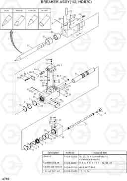 4730 BREAKER ASSY(1/2, HDB70) R55-9, Hyundai