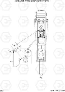 4750 BREAKER AUTO GREASE UNIT(OPT) R55-9, Hyundai