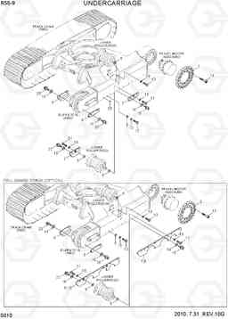 5010 UNDERCARRIAGE R55-9, Hyundai