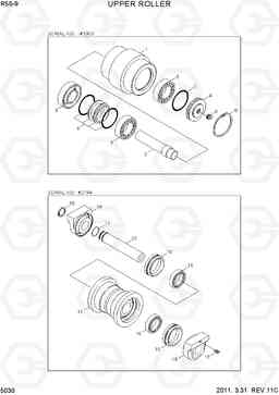 5030 UPPER ROLLER R55-9, Hyundai