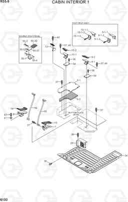 6100 CABIN INTERIOR 1 R55-9, Hyundai