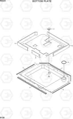 6130 BOTTOM PLATE R55-9, Hyundai