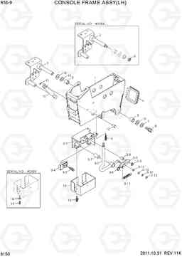 6150 CONSOLE FRAME ASSY(LH) R55-9, Hyundai