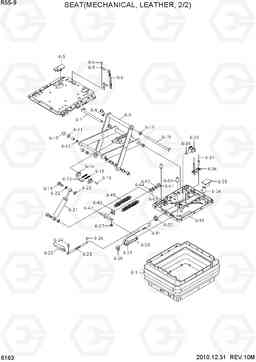 6163 SEAT(MECHANICAL, LEATHER, 2/2) R55-9, Hyundai