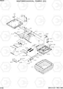 6165 SEAT(MECHANICAL, FABRIC, 2/2) R55-9, Hyundai