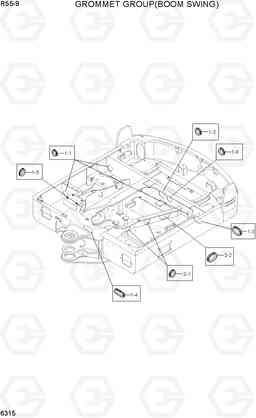 6315 GROMMET GROUP(BOOM SWING) R55-9, Hyundai