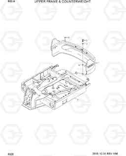 6320 UPPER FRAME & COUNTERWEIGHT R55-9, Hyundai