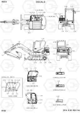 8100 DECALS R55-9, Hyundai