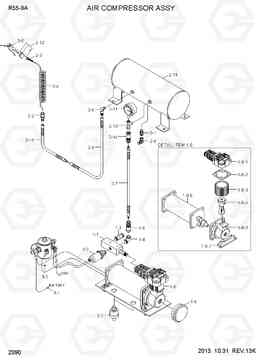 2090 AIR COMPRESSOR ASSY R55-9A, Hyundai