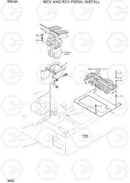 3030 MCV AND RCV PEDAL INSTALL R55-9A, Hyundai