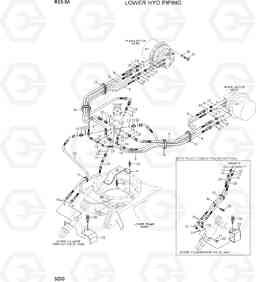 3200 LOWER HYD PIPING R55-9A, Hyundai