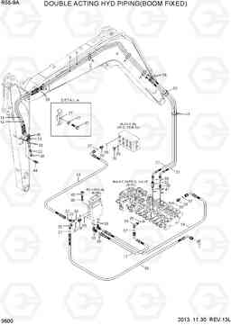 3600 DOUBLE ACTING HYD PIPING(BOOM FIXED) R55-9A, Hyundai