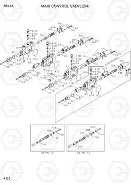 4120 MAIN CONTROL VALVE(2/4) R55-9A, Hyundai