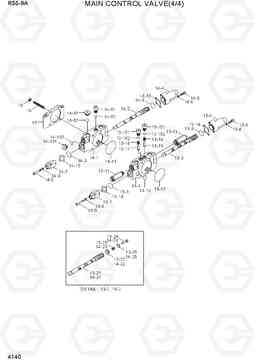 4140 MAIN CONTROL VALVE(4/4) R55-9A, Hyundai