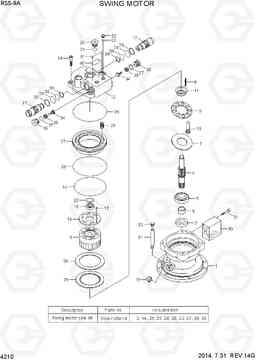 4210 SWING MOTOR R55-9A, Hyundai