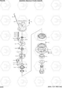 4220 SWING REDUCTION GEAR R55-9A, Hyundai