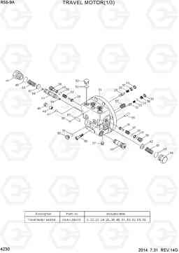 4230 TRAVEL MOTOR(1/3) R55-9A, Hyundai