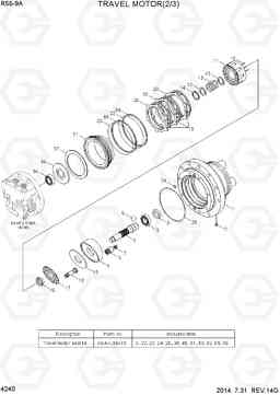 4240 TRAVEL MOTOR(2/3) R55-9A, Hyundai