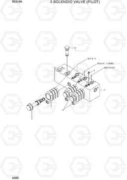 4360 3 SOLENOID VALVE(PILOT) R55-9A, Hyundai