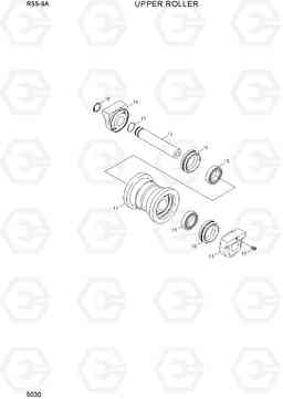 5030 UPPER ROLLER R55-9A, Hyundai