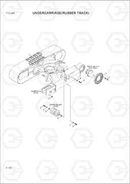 5110 UNDERCARRIAGE(RUBBER TRACK) R55-9A, Hyundai