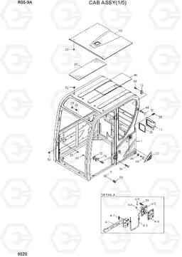 6020 CAB ASSY(1/5) R55-9A, Hyundai
