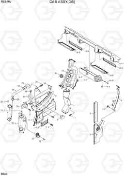 6040 CAB ASSY(3/5) R55-9A, Hyundai