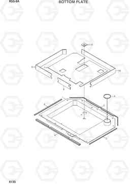 6130 BOTTOM PLATE R55-9A, Hyundai