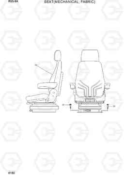 6160 SEAT(MECHANICAL, FABRIC) R55-9A, Hyundai