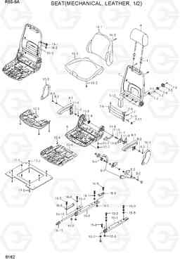 6162 SEAT(MECHANICAL, LEATHER, 1/2) R55-9A, Hyundai