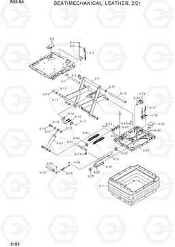 6163 SEAT(MECHANICAL, LEATHER, 2/2) R55-9A, Hyundai