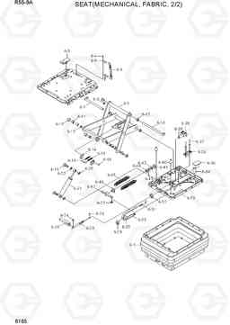 6165 SEAT(MECHANICAL, FABRIC, 2/2) R55-9A, Hyundai