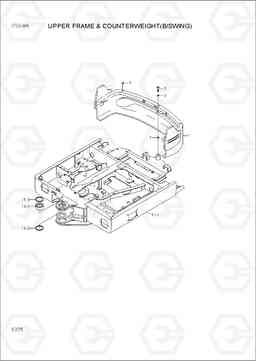 6325 UPPER FRAME & COUNTERWEIGHT(B/SWING) R55-9A, Hyundai