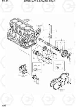 9080 CAMSHAFT & DRIVING GEAR R55-9A, Hyundai