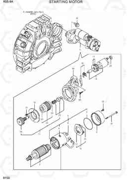 9150 STARTING MOTOR R55-9A, Hyundai