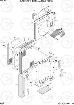 1050 RADIATOR TOTAL ASSY(-#5079) R60-9S, Hyundai