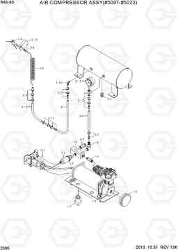 2095 AIR COMPRESSOR ASSY(#5007-#5023) R60-9S, Hyundai