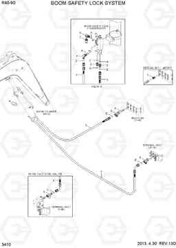 3410 BOOM SAFETY LOCK SYSTEM R60-9S, Hyundai