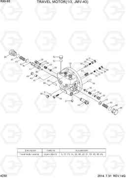 4230 TRAVEL MOTOR(1/3, JMV-43) R60-9S, Hyundai