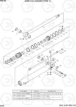 4420 ARM CYLINDER(TYPE 1) R60-9S, Hyundai