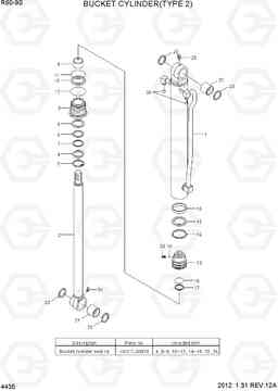 4435 BUCKET CYLINDER(TYPE 2) R60-9S, Hyundai