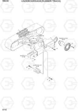 5110 UNDERCARRIAGE(RUBBER TRACK) R60-9S, Hyundai