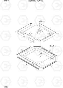 6130 BOTTOM PLATE R60-9S, Hyundai