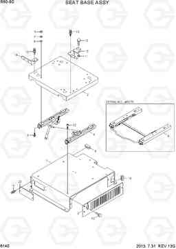 6140 SEAT BASE ASSY R60-9S, Hyundai