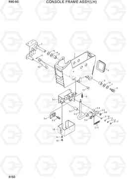 6150 CONSOLE FRAME ASSY(LH) R60-9S, Hyundai