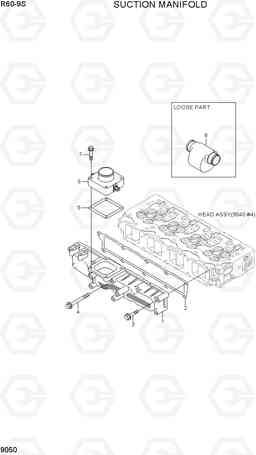 9050 SUCTION MANIFOLD R60-9S, Hyundai