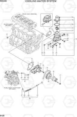 9100 COOLING WATER SYSTEM R60-9S, Hyundai