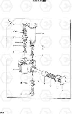 0130 FEED PUMP R55W-3, Hyundai